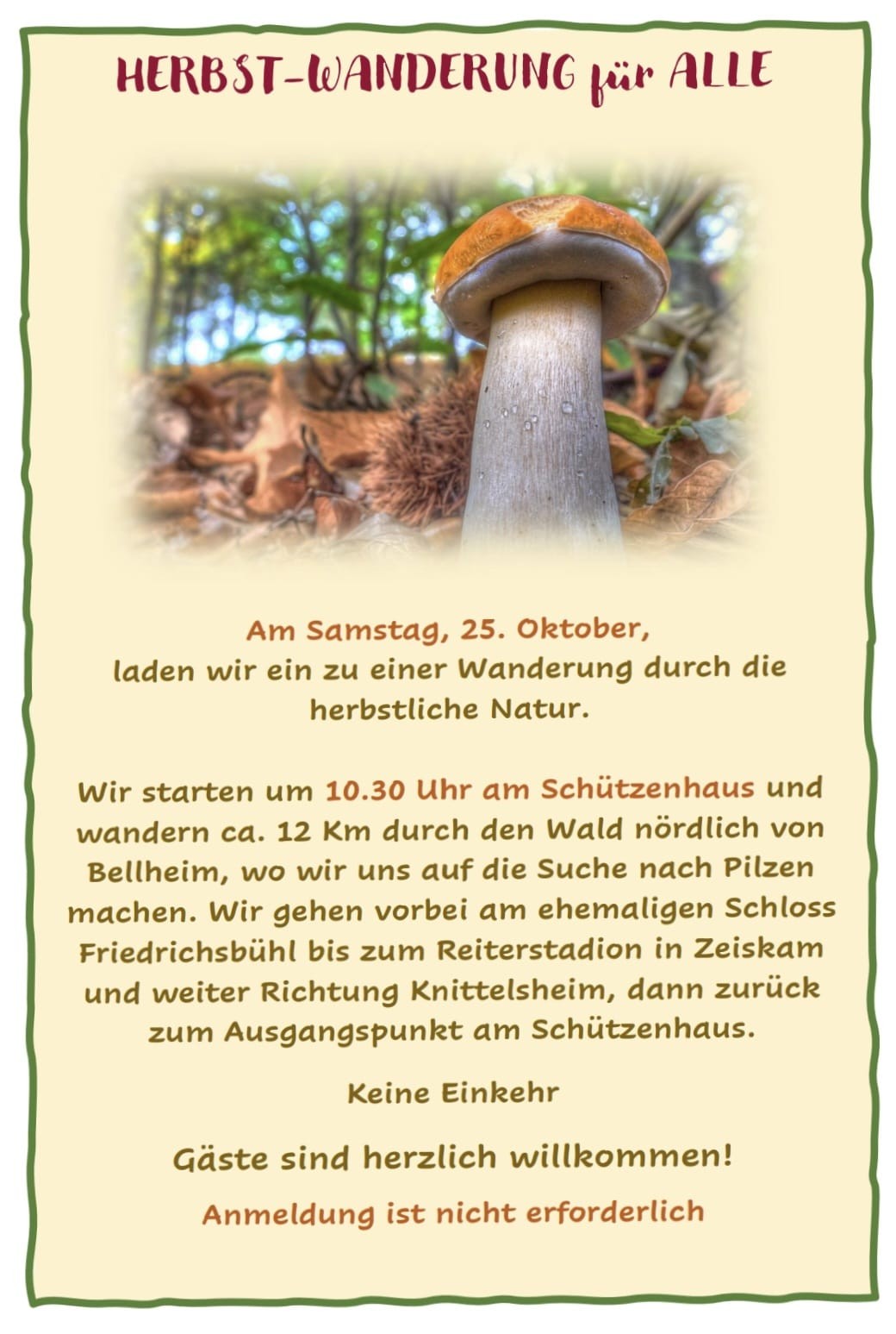 Pilzwanderung
